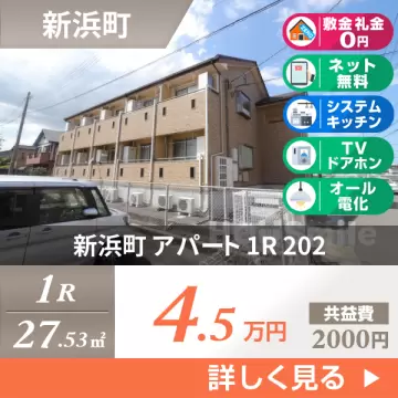 新浜町 アパート 1R 202