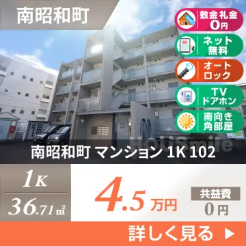 南昭和町 マンション 1K 102