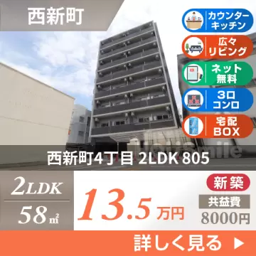 西新町4丁目 マンション 2LDK 805