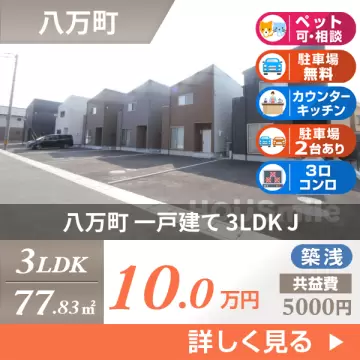 八万町 一戸建て 3LDK J