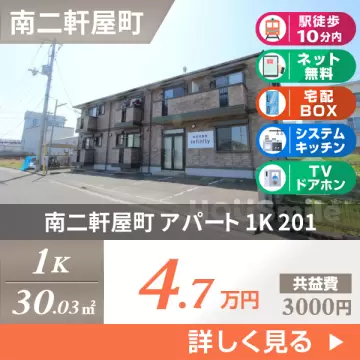 南二軒屋町 アパート 1K 201