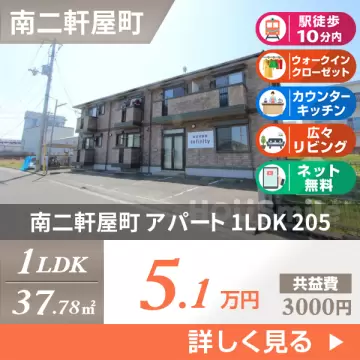 南二軒屋町 アパート 1LDK 205