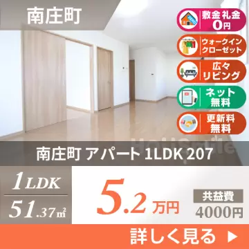 南庄町 アパート 1LDK 207