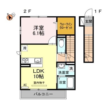 ノール プラージュ 207の間取り図