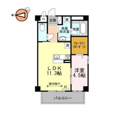 セレーナ沖浜 103の間取り図