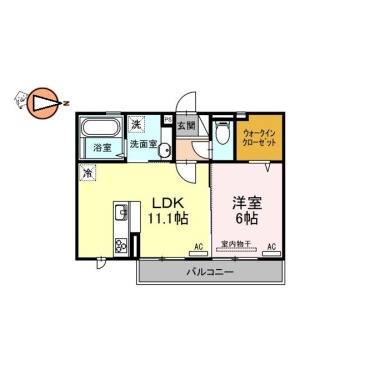 ル・ソレイユ沖浜 101の間取り図