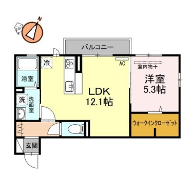 プロヴァンス 203の間取り図