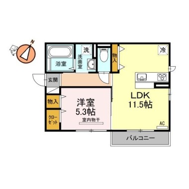 プロヴァンス 205の間取り図