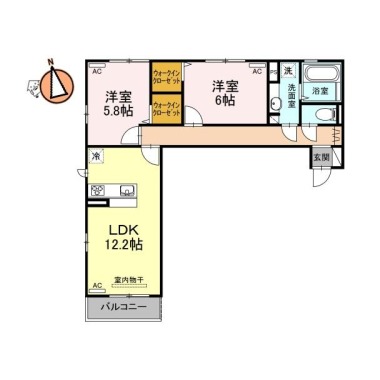 ロイヤルハイム 302の間取り図