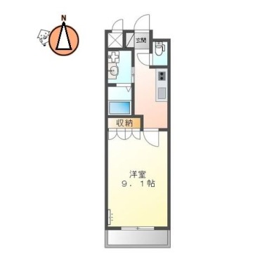 パークヒルズ庄町 602の間取り図