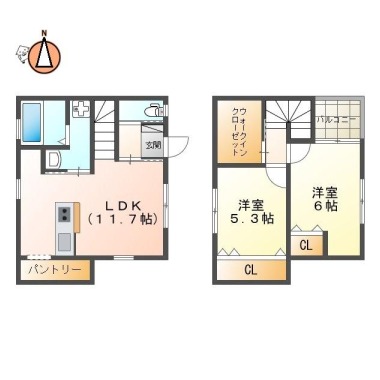 グランメゾン国府 A-2の間取り図