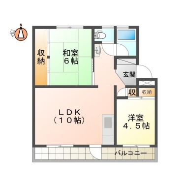 庄野ビル 107の間取り図