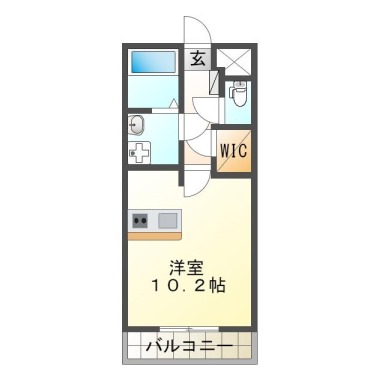 北常三島町 マンション 1R 503の間取り図