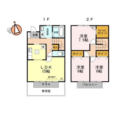 ディアコート城南 102の間取り図