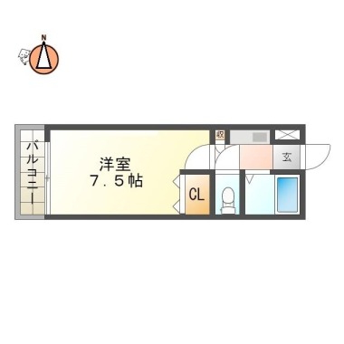 シーズンテラス山城 103の間取り図