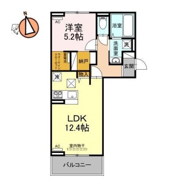 サンセール問屋町 307の間取り図