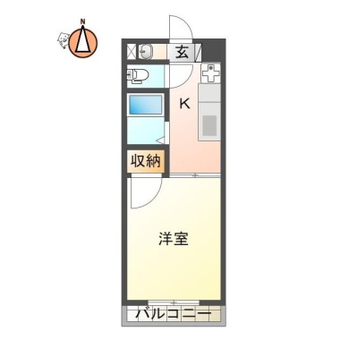 カリマハイツ 505の間取り図