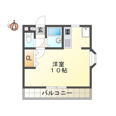 川内町榎瀬 マンション 1R 108の間取り図