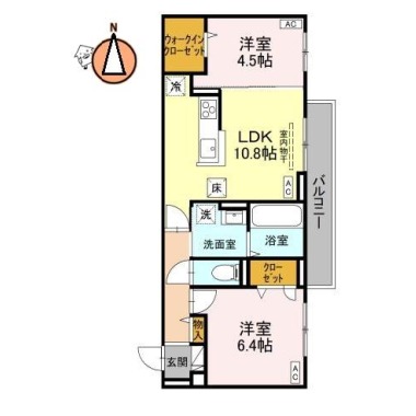 オリーヴァ 102の間取り図