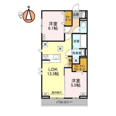 オリーヴァ 105の間取り図