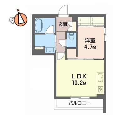 HL9 tomidabashi 103の間取り図