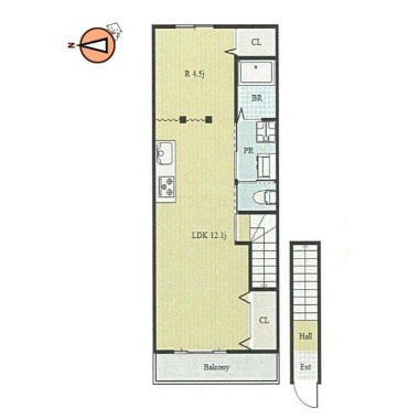 応神町応神産業団地 アパート 1R 203の間取り図