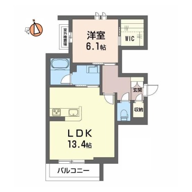 ベレオ北常三島 203の間取り図