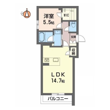 BEREO吉野本町 103の間取り図