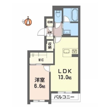 BEREO吉野本町 201の間取り図