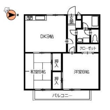 ハイツエミール 13の間取り図