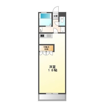 住吉 マンション 1R 206の間取り図