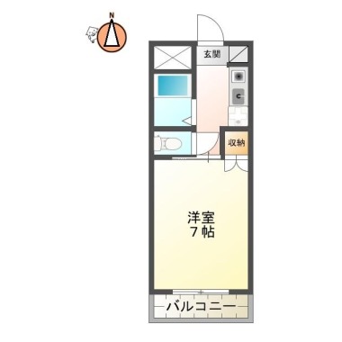 佐古一番町ハイツ 402の間取り図