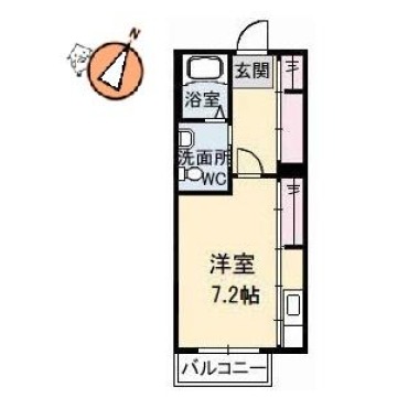 シャーメゾンM 205の間取り図