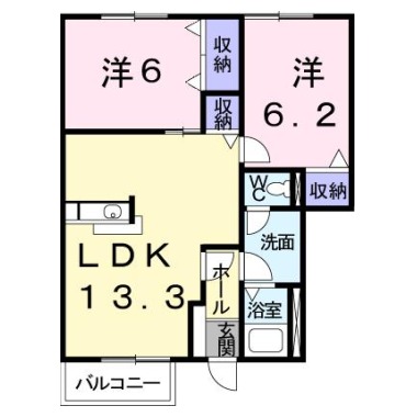 ベイスターB 102の間取り図