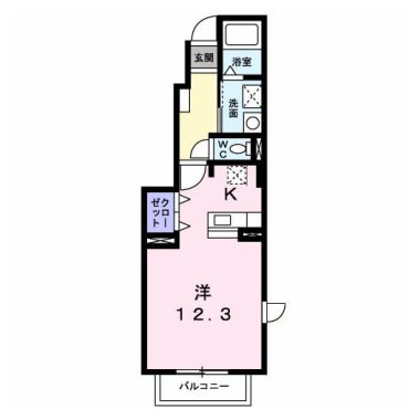 エスポワールA 101の間取り図