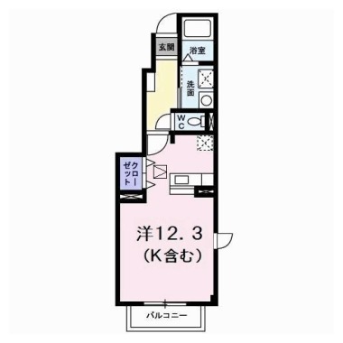 オレンジ ハイツ A 101の間取り図