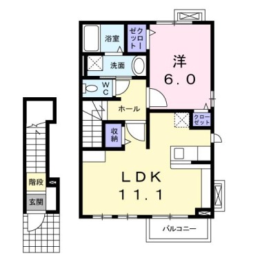 エスペランサ 205の間取り図