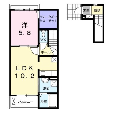 ボヌール B 202の間取り図