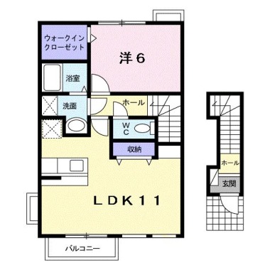 ランブロス 201の間取り図