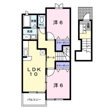 ニューカムリーA 203の間取り図