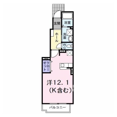 エアリー レジデンス A 101の間取り図