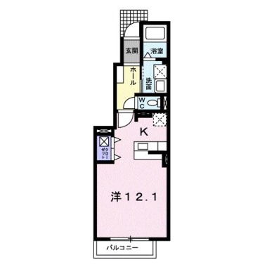 エアリー レジデンス A 102の間取り図