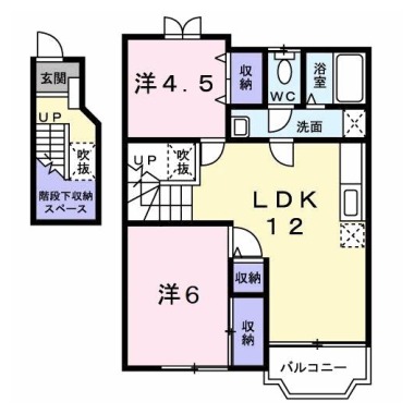 アプリコット 202の間取り図