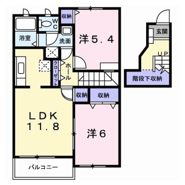 ジュネス 202の間取り図