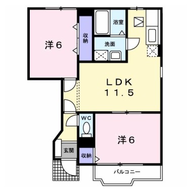 ミストラル 103の間取り図