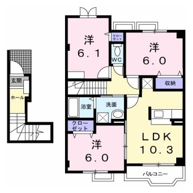 ポート・レーゼ C 201の間取り図