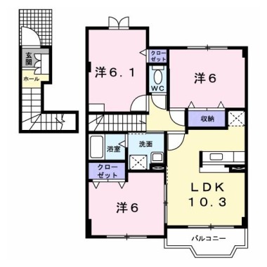 ポート・レーゼ C 202の間取り図