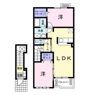 フリーデ 203の間取り図