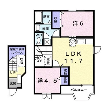 アクアノート 202の間取り図