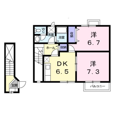 サニースクエアー 202の間取り図